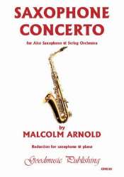Saxophone Concerto (Arr.Ellis) Saxophone and piano - Malcolm Arnold