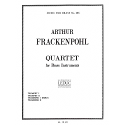QUARTET FOR BRASS INSTRUMENTS - Arthur Frackenpohl