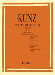 200 piccoli canoni a 2 parti op.14 - Konrad Max Kunz