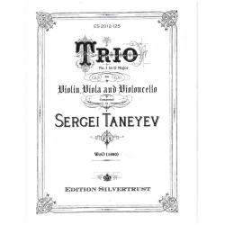 Trio in D Major No.1 WoO - Sergej Tanejew