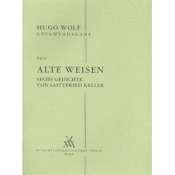 Alte Weisen 6 Gedichte von Gottfried Keller - Hugo Wolf