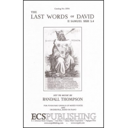 The last Words of David : for mixed - Randall Thompson