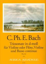 Sonate d-Moll Wq160 - für Violine (Flöte), - Carl Philipp Emanuel Bach