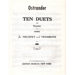 10 Duets on Themes by Handel - Allen Ostrander
