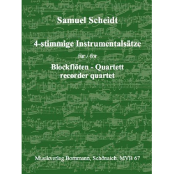 Vierstimmige Instrumentalsätze - Samuel Scheidt