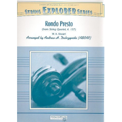 Rondo Presto KV157 for string orchestra - Wolfgang Amadeus Mozart