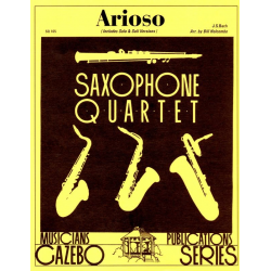 Arioso  4 Saxophone (SATBar) - Johann Sebastian Bach / Arr. Bill Holcombe