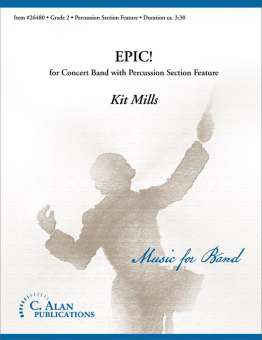 Epic for Concert Band with Percussion Section Feature