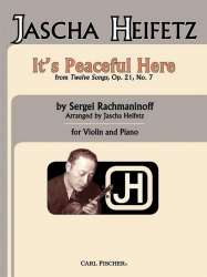 It's peaceful here (Violin and Piano) - Sergei Rachmaninov (Rachmaninoff) / Arr. Jascha Heifetz