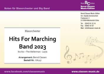 Hits for Marching Band 2023 - Diverse / Arr. Bernd Classen
