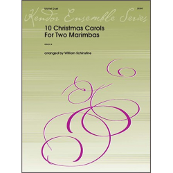 10 Christmas Carols For Two Marimbas***(Digital Download Only)*** - Traditional / Arr. William J. Schinstine