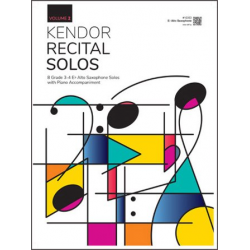 Kendor Recital Solos, Volume 2 - Eb Alto Saxophone With Piano Accompaniment & MP3s - Diverse