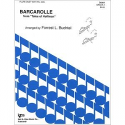 Barcarolle from Tales of Hoffmann für zwei Flöten und Klavier - Forrest L. Buchtel