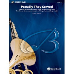 Proudly They Served - Diverse / Arr. Jerry Brubaker