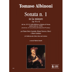 Sonate 1 a-moll op. 6/6 - Tomaso Albinoni / Arr. Valeria Tarsetti