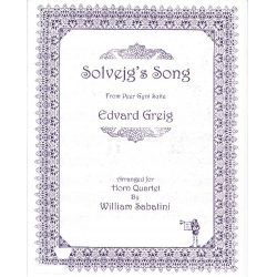 Solvejgs Lied (4 Hörner) - Edvard Grieg / Arr. William Sabatini