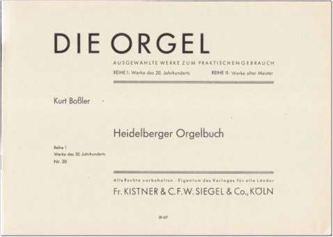 Heidelberger Orgelbuch