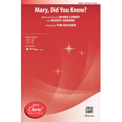 Mary Did You Know (SATB) - Mark Lowry / Arr. Tim Hayden