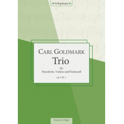 Trio op. 4 in B-Dur - Carl Goldmark