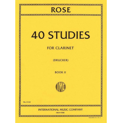 40 STUDIES VOL.2 : FOR CLARINET - Cyrille Rose