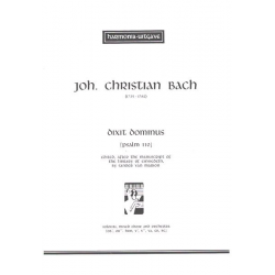 DIXIT DOMINUS : PSALM 110 FUER SOLI - Johann Christian Bach