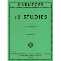 16 selected Studies : for trombone - Rodolphe Kreutzer