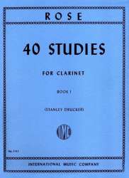 40 Studies vol.1 : for clarinet - Cyrille Rose