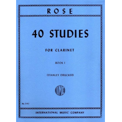40 Studies vol.1 : for clarinet - Cyrille Rose