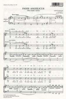 Panis Angelicus for 2-part chorus