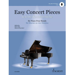 Leichte Konzertstücke für Klavier zu vier Händen (+Online-Material) - Diverse