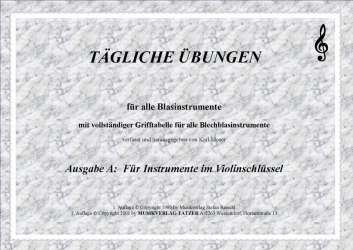 Tägliche Übungen-Violinschlüssel - Karl Moser
